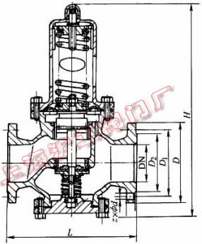 Y42X-16��Y42X-16C �ͱ�Ĥʽ�p���y���μ��Y(ji��)��(g��u)�ߴ�ʾ��D